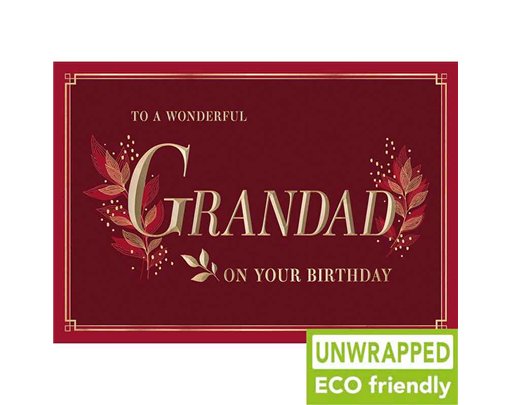 C75 BLUE LEAF GRANDAD BIRTHDAY PICCADILLY 6S