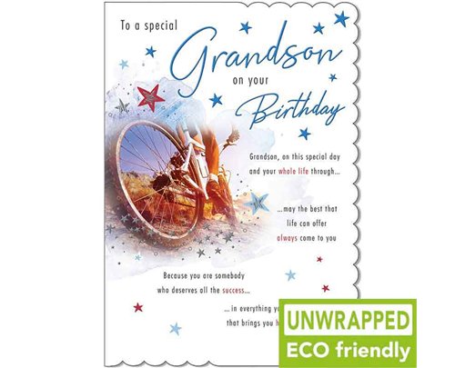 C75 RIDING BIKE GRANDSON BIRTHDAY WITH LOVE 6S