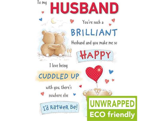 C75 BEAR COUPLE HUSBAND BIRTHDAY HAPPY HUGS 6S