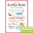 C75 SUPER MUM HERO BIRTHDAY HAPPY DAYS 6S