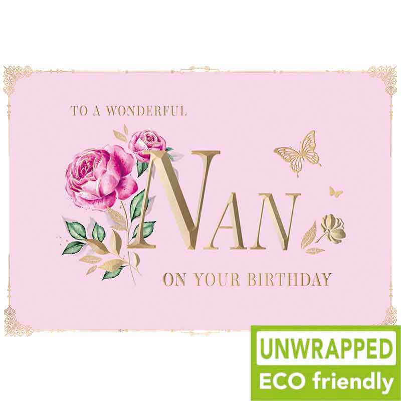 C75 PINK FLORAL NAN BIRTHDAY PICCADILLY 6S