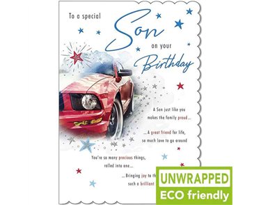 C75 RED SPORTS CAR SON BIRTHDAY WITH LOVE 6S