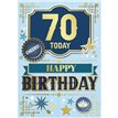 C50 TRAD MALE 70TH BIRTHDAY SILVERLINE 12S