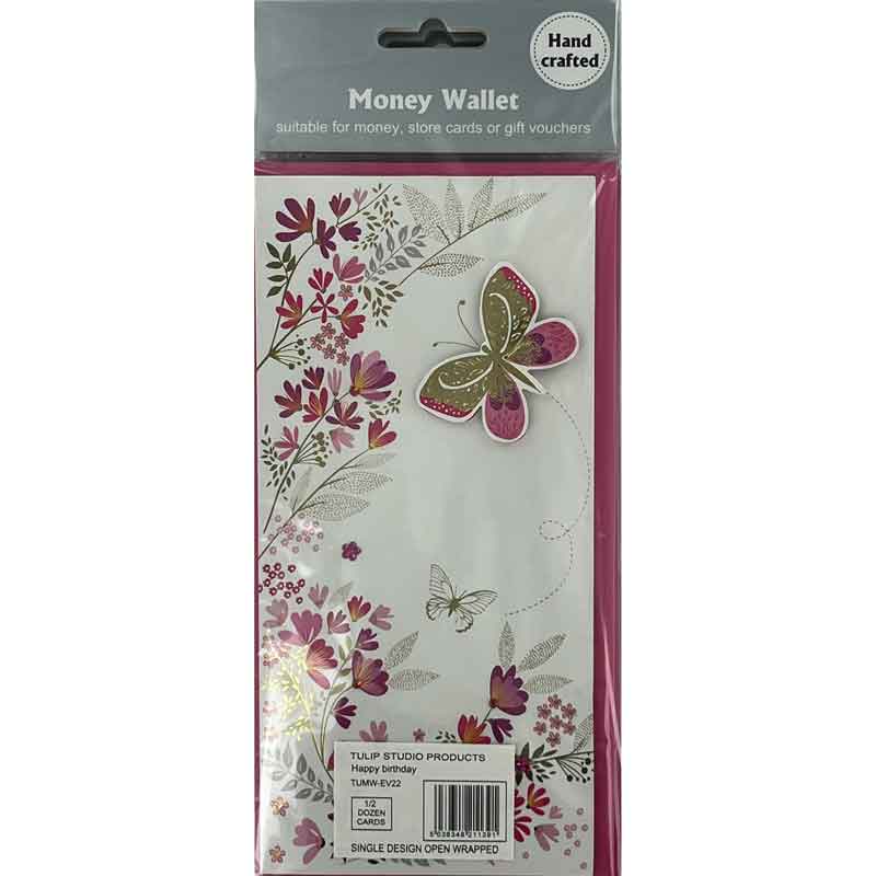 BUTTERFLIES MONEY WALLET 6S