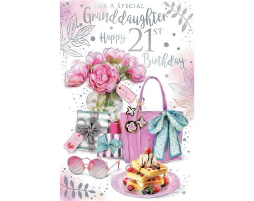 C75 AGE 21 GRANDDAUGHTER BIRTHDAY KINGFISHER 6S