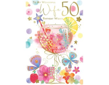 C75 AGE 50 WIFE BIRTHDAY KINGFISHER 6S