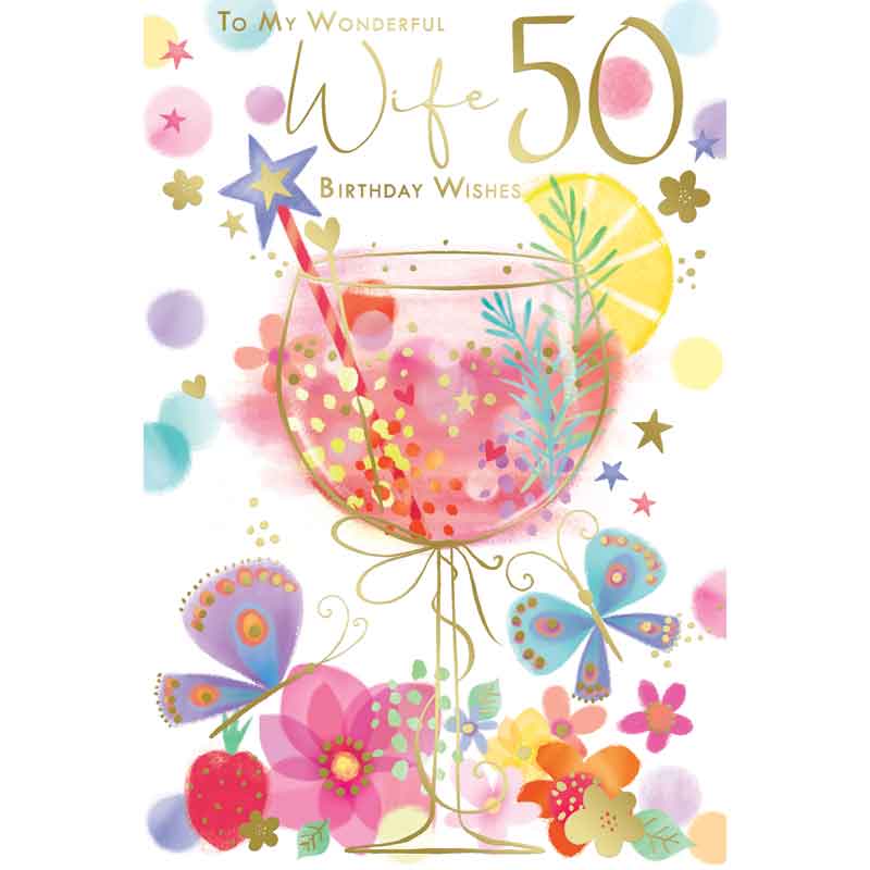 C75 AGE 50 WIFE BIRTHDAY KINGFISHER 6S