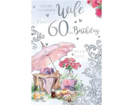 C75 AGE 60 WIFE BIRTHDAY KINGFISHER 6S