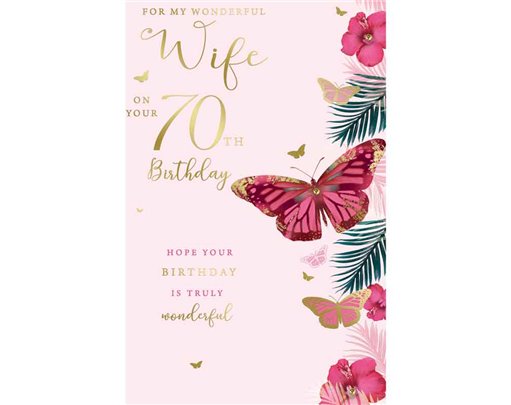 C75 AGE 70 WIFE BIRTHDAY KINGFISHER 6S