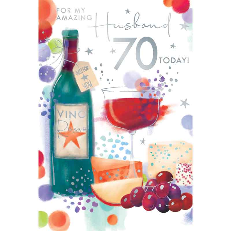 C75 AGE 70 HUSBAND BIRTHDAY KINGFISHER 6S