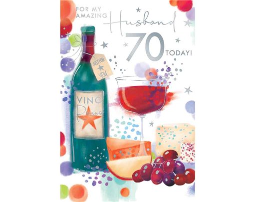 C75 AGE 70 HUSBAND BIRTHDAY KINGFISHER 6S