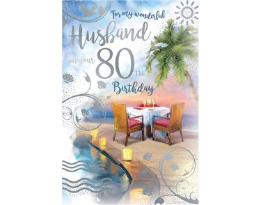 C75 AGE 80 HUSBAND BIRTHDAY KINGFISHER 6S