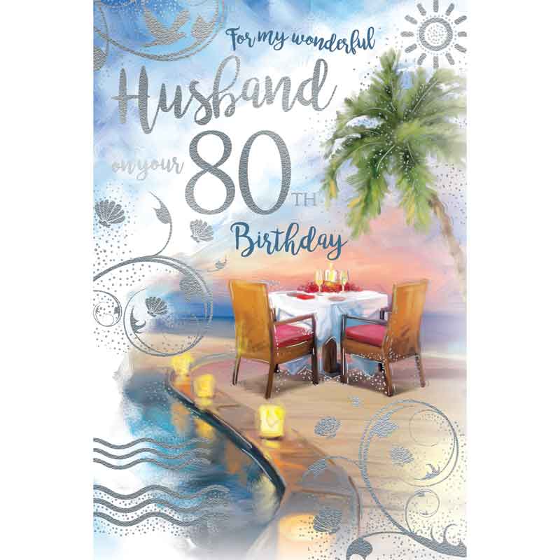 C75 AGE 80 HUSBAND BIRTHDAY KINGFISHER 6S
