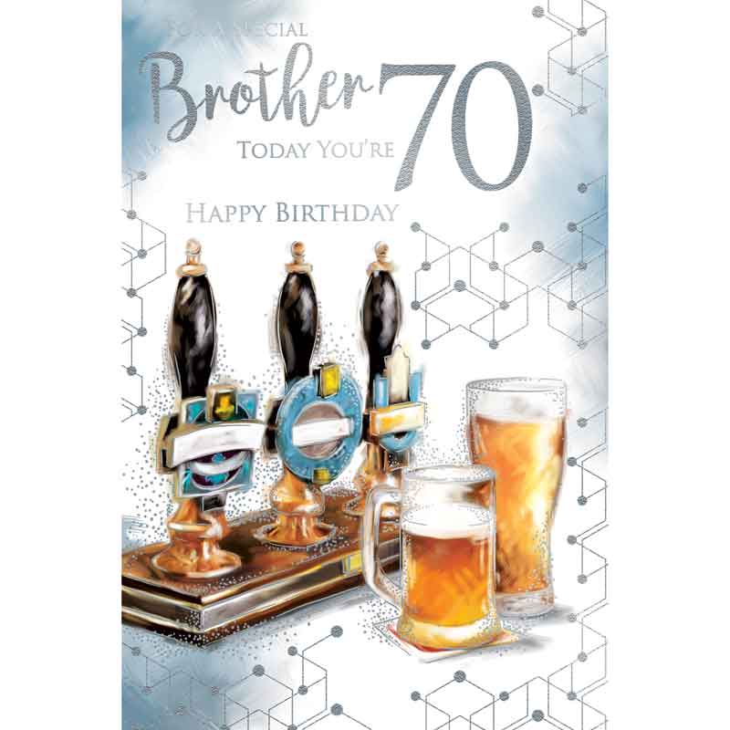 C75 AGE 70 BROTHER BIRTHDAY KINGFISHER 6S