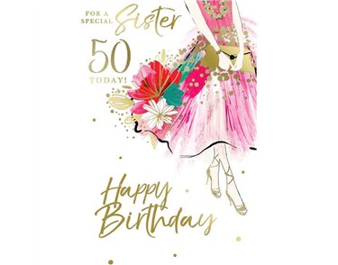 C75 AGE 50 SISTER BIRTHDAY KINGFISHER 6S