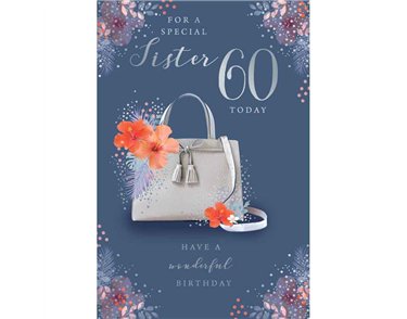 C75 AGE 60 SISTER BIRTHDAY KINGFISHER 6S