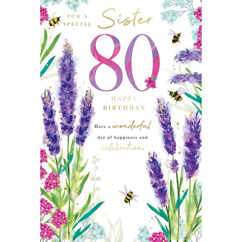 C75 AGE 80 SISTER BIRTHDAY KINGFISHER 6S