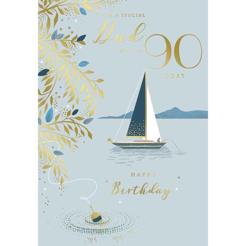 C75 AGE 90 DAD BIRTHDAY KINGFISHER 6S