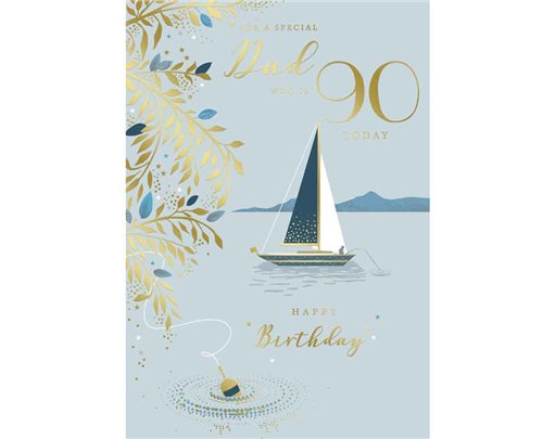 C75 AGE 90 DAD BIRTHDAY KINGFISHER 6S
