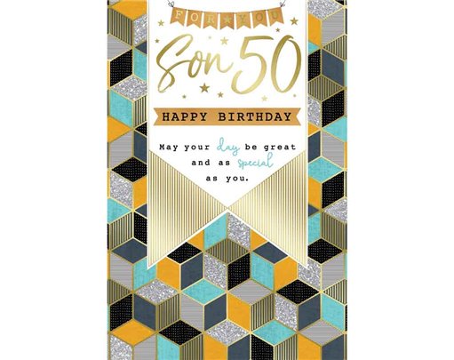 C75 AGE 50 SON BIRTHDAY KINGFISHER 6S