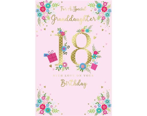 C75 AGE 18 GRANDDAUGHTER BIRTHDAY KINGFISHER 6S