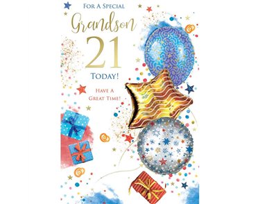 C75 AGE 21 GRANDSON BIRTHDAY KINGFISHER 6S