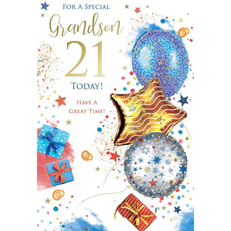 C75 AGE 21 GRANDSON BIRTHDAY KINGFISHER 6S