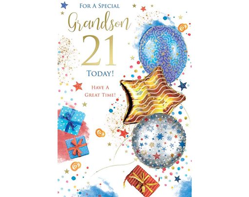 C75 AGE 21 GRANDSON BIRTHDAY KINGFISHER 6S