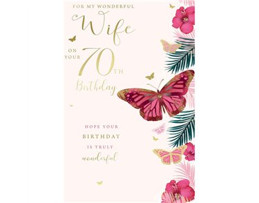 C75 AGE 70 WIFE BIRTHDAY KINGFISHER 6S