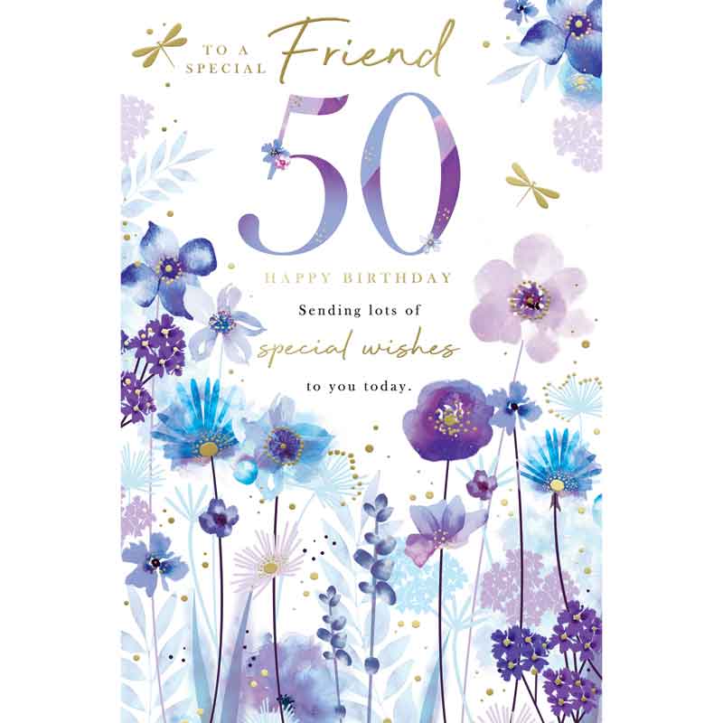 C75 AGE 50 FEMALE FRIEND BIRTHDAY KINGFISHER 6S
