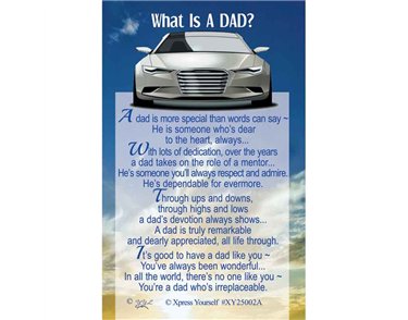 C25 WHAT IS A DAD KEEPSAKE CARD 6S