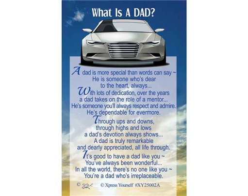 C25 WHAT IS A DAD KEEPSAKE CARD 6S