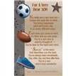 C25 A VERY DEAR SON KEEPSAKE CARD 6S