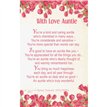 C25 WITH LOVE AUNTIE KEEPSAKE CARD 6S