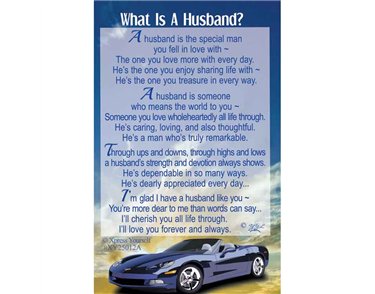 C25 WHAT IS A HUSBAND? KEEPSAKE CARD 6S