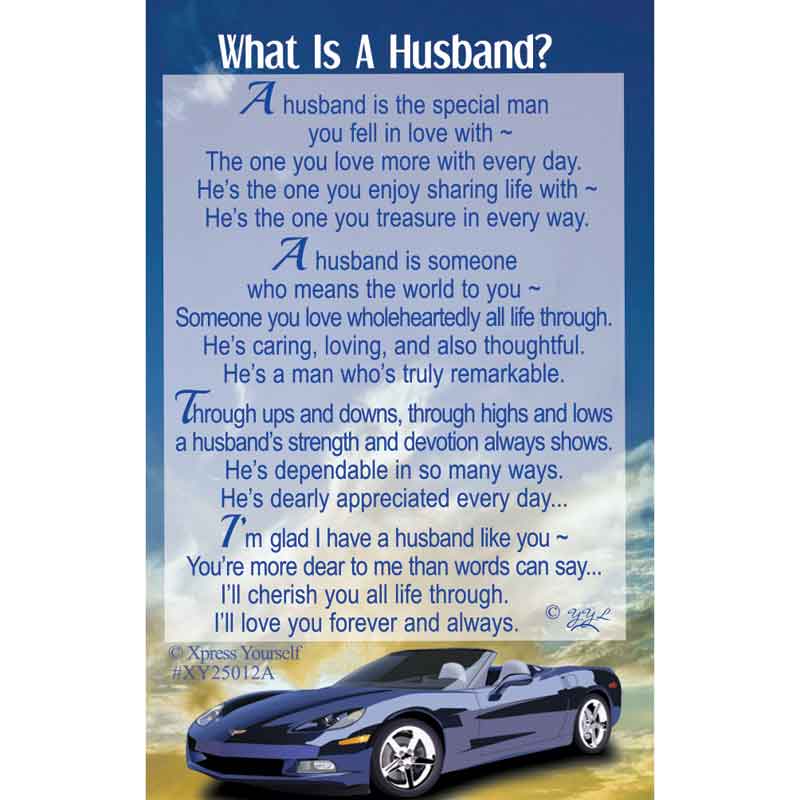 C25 WHAT IS A HUSBAND? KEEPSAKE CARD 6S