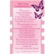 C25 WITH LOVE GRANDDAUGHTER KEEPSAKE CARD 6S