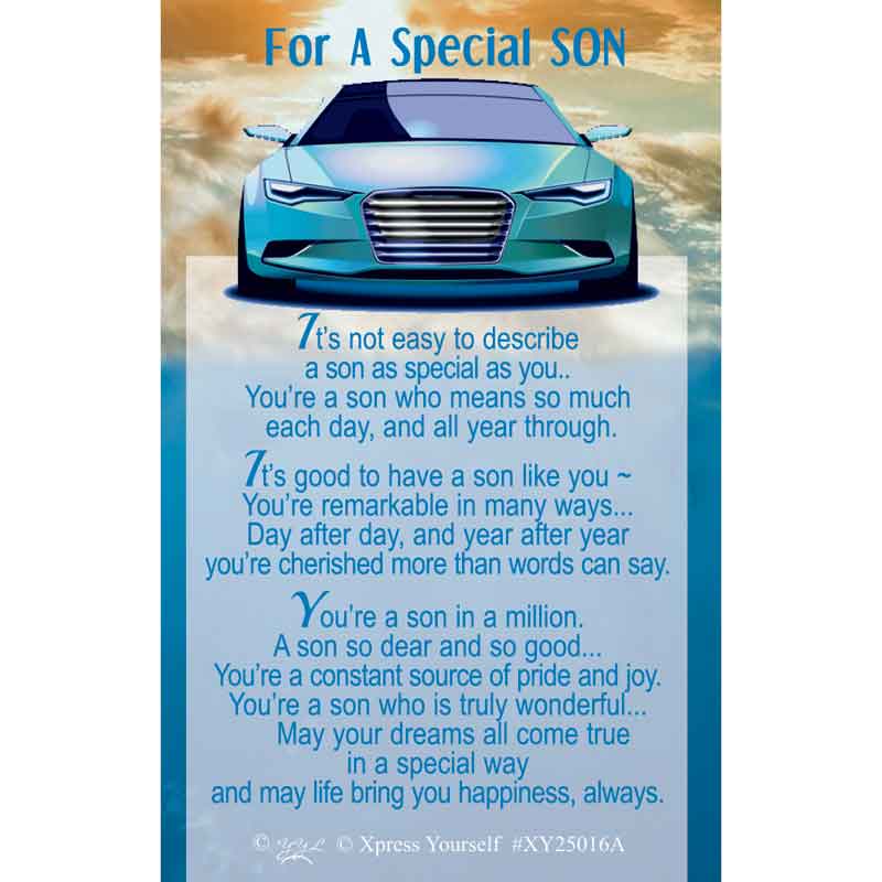 C25 SPECIAL SON KEEPSAKE CARD 6S