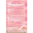 C25 SPECIAL SISTER KEEPSAKE CARD 6S
