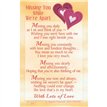 C25 MISSING YOU WHILE WE'RE APART KEEPSAKE CARD 6S