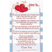 C25 "LOVE IS" KEEPSAKE CARD 6S