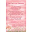 C25 YOU'RE A FRIEND IN A MILLION KEEPSAKE CARD 6S