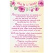 C25 WHAT IS A FRIEND KEEPSAKE CARD 6S