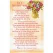 C25 FOR A SPECIAL FRIEND KEEPSAKE CARD 6S