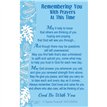 C25 REMEMBERING YOU WITH PRAYERS KEEPSAKE CARD 6S