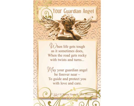 C25 YOUR GUARDIAN ANGEL KEEPSAKE CARD 6S