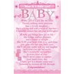 C25 WHAT IS A BABY GIRL KEEPSAKE CARD 6S