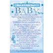 C25 WHAT IS A BABY BOY KEEPSAKE CARD 6S