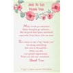 C25 JUST TO SAY THANK YOU KEEPSAKE CARD 6S