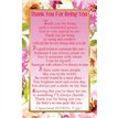 C25 THANK YOU FOR BEING YOU KEEPSAKE CARD 6S